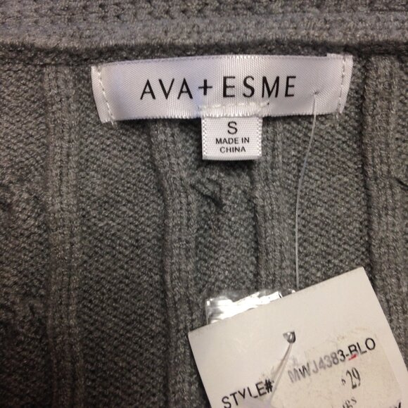 Ava + Esme Two-Piece Cardigan Combo Gray Small NWT - Picture 9 of 10